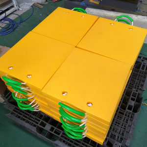 Tái chế <span class=keywords><strong>uhmwpe</strong></span> cần cẩu Thảm ổn định jack miếng đệm dễ dàng xử lý PE OUTRIGGER Pad nhựa mat-tùy chỉnh dịch vụ cắt - Product Image 3