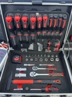ELEHAND Juego de Herramientas de Aluminio de Alta Calidad, 90 Piezas, Kit de Herramientas Manuales, Juego de Herramientas Profesional, Juego de Herramientas para Auto