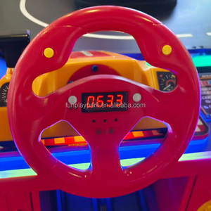 Rekabetçi jetonla çalışan kapalı araba yarışı oyunu standında elektrikli uzaktan kumanda oyuncak arabalar çocuklar sürücü simülatörü parça yarış - Product Image 5