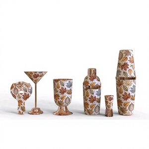 ชุดบาร์สแตนเลสพร้อมชุดบาร์พิมพ์ลายมุก - Product Image 1