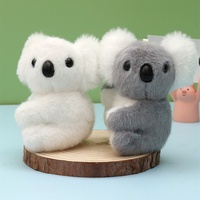 Mini Koala en Peluche Mignon et Doux, Pendentif Porte-clés, Décoration à Suspendre pour Sac à Dos, Jouet en Peluche, Anneau Porte-clés pour Cadeau