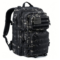 Sac à dos tactique en denim 3P pour l'extérieur, multifonctionnel, grande capacité, camouflage, imperméable, pour le sport, l'alpinisme et le camping