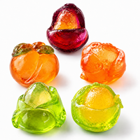 OEM/ODM Gummies aux pruneaux et lait de banane pelée, saveur fruitée douce et acidulée, BRC, avec centre de confiture moelleuse, à croquer, TK Candy, en vrac, marque privée