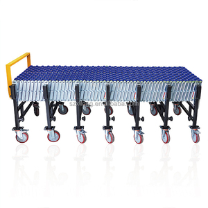 X-YES boşaltma makaralı konveyör esnek yerçekimi naylon kasnak konveyör yerçekimi kasnağı teleskopik konveyör - Product Image 1