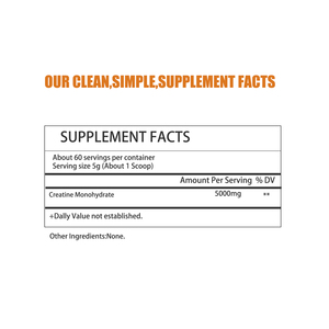 High Quality Creatine Monohydrate Powder Maximizes Muscle Recovery & Output For All Fitness Leves Dietary <b>Supplement</b> - Product Image 2