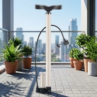 Pompe à main haute pression portable de qualité supérieure, 80-130 PSI, construction métallique, avec manomètre, pour vélos, motos, ballons
