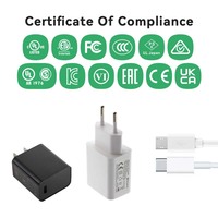 Adaptateur secteur certifié UL FCC américain 15W 20W 30W, 2 broches US, 5V 3A, chargeur USB simple