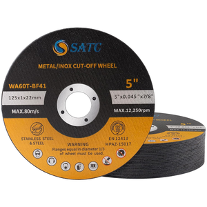Disques de coupe 125 mm en stock, 500 pièces, ultra-minces et durables (1 mm) pour acier, fer, aluminium, métaux ferreux, pour meuleuse d'angle, livraison rapide - Product Image 1