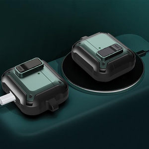 Armure robuste <span class=keywords><strong>de</strong></span> <span class=keywords><strong>protection</strong></span> durable à double couche conçue pour <span class=keywords><strong>Airpods</strong></span> <span class=keywords><strong>2</strong></span> 3 4ème génération étui <span class=keywords><strong>de</strong></span> <span class=keywords><strong>protection</strong></span> porte-clés en matériau TPU - Product Image 5