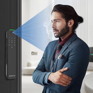 Nueva Cerradura Inteligente con Contraseña, Tarjeta, Llave, Wifi, Aplicación TUYA, Reconocimiento Facial, Cerraduras Inteligentes KX3 - Product Image 5