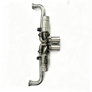 Silenziatore Universale OEM GDR in Acciaio Inox Lucidato a Specchio per Porsche 911 991/991.1/991.2 <span class=keywords><strong>GT3</strong></span> 2013-2019 - Product Image 4