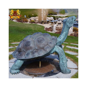 Estatua de tortuga de dragón chino de bronce grande de Feng Shui antiguo de alta calidad de estilo occidental - Product Image 3