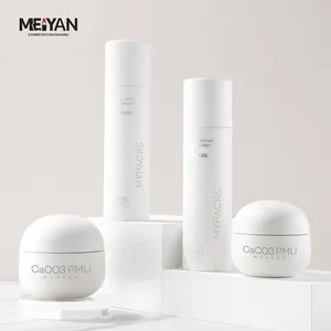 Mypack Luxe Nieuw Ontwerp Caco3 Plastic 50Ml 100Ml Eco-Vriendelijke Biologisch Afbreekbare Cosmetische Huidverzorgingspotten En Flessen Verpakking