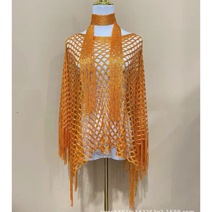 Scialle HZM-61184 donna 1920 anni lunghi scialli, scialli da sera in maglia lavorata a maglia per festa/matrimonio/formale/notte di Harlem - Product Image 2