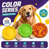 Disque volant pour chien en mousse EVA écologique de 21 cm, résistant et anti-ennui, jouet à mâcher pour animaux de compagnie, vente en gros d'usine