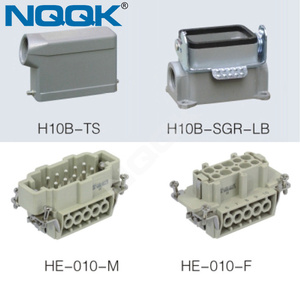 HDC-HE-010-03S 10 broches robuste monté en surface prises connecteur avec 2 leviers - Product Image 2