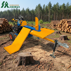 Nuovo Spaccalegna Idraulico a Benzina da 28 Tonnellate, Macchina <span class=keywords><strong>Portatile</strong></span> per Lavorazione del Legno con Motore e Cuscinetti per Taglio Orizzontale della Legna da Ardere - Product Image 1