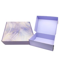 Boîtes en carton ondulé écologiques et recyclables personnalisées, avec lamination, emballage rigide en carton pour l'expédition de chaussettes et de vêtements