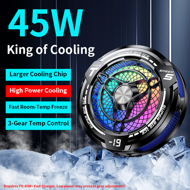 AntarcChill 45W Magnetic Tablet Cooler TEC Semiconductor Cooling Radiator 3 Gears Adjustable Magnetic and Clip Mount for Tablet