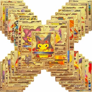 Carte Pokémon Vmax Évolution Super Dream en Papier Doré, Argenté et Noir Doré, Monstre de Poche Flash, Carte Transfrontalière 0-3M - Product Image 1