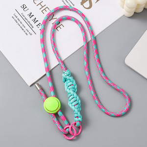 Longes Réglables De Luxe Cou Bandoulière Téléphone Polyester Porte-clés Corde Charme Sangle De Téléphone Portable Avec Anneau De Chaîne Suspendue - Product Image 3