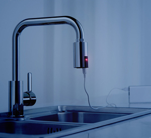 <span class=keywords><strong>Aérateur</strong></span> <span class=keywords><strong>de</strong></span> robinet intelligent chromé avec charge USB, adaptateur mains libres, économiseur d'eau - Product Image 4