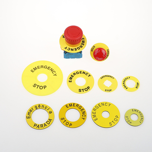 Anneau <span class=keywords><strong>d</strong></span>'alarme jaune <span class=keywords><strong>d</strong></span>'<span class=keywords><strong>urgence</strong></span>, <span class=keywords><strong>bouton</strong></span> <span class=keywords><strong>d</strong></span>'arrêt <span class=keywords><strong>d</strong></span>'<span class=keywords><strong>urgence</strong></span>, en forme de champignon, 23mm de diamètre - Product Image 6