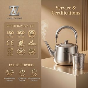 ZHEN NENG High Grade 304 Stainless Steel Cookware - Durable Water <strong>Kettle</strong> for Loose Leaf Tea &amp; Coffee, Professional Thick Bottom - Product Image 5