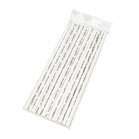 Pailles en papier jetables de qualité supérieure YuMo, noires imprimées, compostables, pour les mariages, les banquets, les thés au lait, les fêtes et les boissons