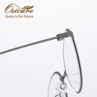 Lunettes Osicare Slate Titan en alliage de titane fin, logo personnalisé, légères, monture ultra-fine, d'inspiration danoise, minimalistes pour hommes