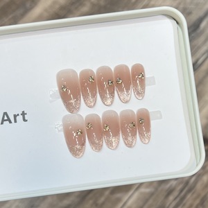Ensemble de faux <span class=keywords><strong>ongles</strong></span> carrés courts en ABS à motif amande, style stiletto, avec délicates pointes françaises <span class=keywords><strong>pour</strong></span> femmes et adolescentes, application facile - Product Image 5