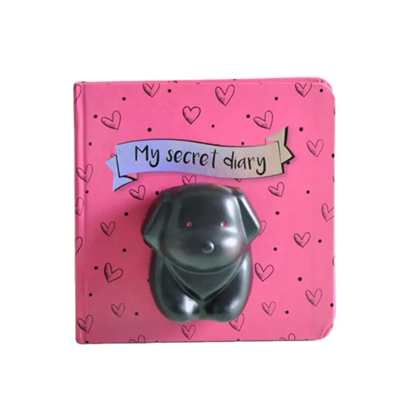 Pretty Dog Squishy Slow Rising Paper card Cover Small Square Journal Notebook