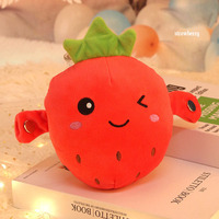 Slim inductief fruitmuziekspeelgoed Interactieve cartoon pluche pop met beatdrum Educatief vroeg leren knuffel voor baby's