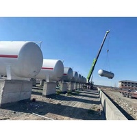 Réservoir de stockage d'huile industrielle Conteneur d'oxygène liquide de gaz pour station d'essence