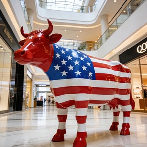 Escultura de Vaca de Tamaño Real para Jardín, Moderna, Ecológica, al Mejor <span class=keywords><strong>Precio</strong></span>, Personalizada, de Fibra de Vidrio, para Interiores/Exteriores - Product Image 6