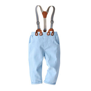 Ensemble de Vêtements pour Enfants à Manches Longues en Gros : Barboteuse à Nœud et Chemise avec Jean pour Petits Garçons – Tenues de Gentilhomme - Product Image 4