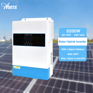 محول تيار متردد إلى تيار مستمر 3000 واط 5000 واط عاكس هجين لأنظمة الطاقة الشمسية - Product Image 1