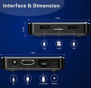 Android 12 <b>Smart</b> TV Box H96 <b>MAX</b> RK3528 8K UHD Streaming Media Player for Europe France UK - Product Image 4