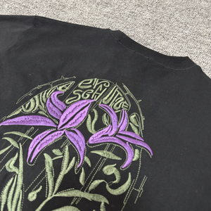 T-shirt Bestseller Derschutze Awakening V2 da <span class=keywords><strong>Uomo</strong></span>, Estiva <span class=keywords><strong>Casual</strong></span> a Maniche Corte, Pesante con Ricamo Floreale - Product Image 3