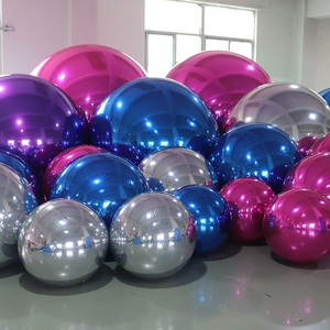 Ballon gonflable géant commercial en or et en argent Décoration d'événement colorée <span class=keywords><strong>Suspension</strong></span> flottante <span class=keywords><strong>Boule</strong></span> publicitaire - Product Image 1