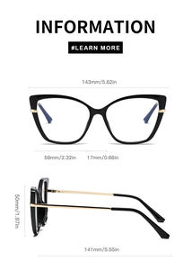 Partagas alla moda fotocromatico Photogrey Cat Eye Anti colore blu luce che blocca gli <span class=keywords><strong>occhiali</strong></span> montatura ottica <span class=keywords><strong>occhiali</strong></span> per le donne - Product Image 6