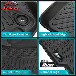 Tapis de sol pour Kia Niro EV 2023-2025, toutes saisons, TPE, tapis moulés 3D, protection, ensemble de 3 pièces, imperméables - Product Image 2