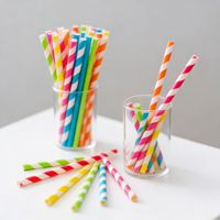 Pailles en papier biodégradables jetables de qualité alimentaire, écologiques, non toxiques et recyclables