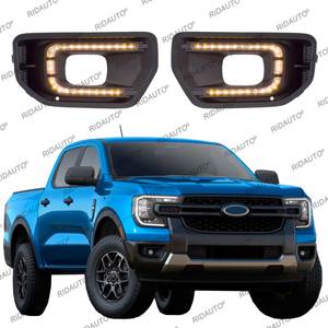 ไฟเดย์ไลท์ LED สำหรับรถยนต์ <span class=keywords><strong>FORD</strong></span> <span class=keywords><strong>RANGER</strong></span> T9 XL XL+ XLS XLT SPORT Platinum <span class=keywords><strong>Wildtrak</strong></span> ปี 2022 2023 พร้อมไฟเลี้ยวในตัว ใช้เป็นไฟตัดหมอกได้ - Product Image 1