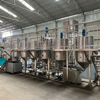 Automatische palmolieproductiemachine 5T/H, palmvruchtenoliepers, oplosmiddelextractiemachine, eetbare olieraffinaderij
