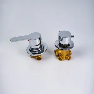 Hydrorelax Full cobre escondido chuveiro termostática válvula giratória controle banheira torneira do chuveiro