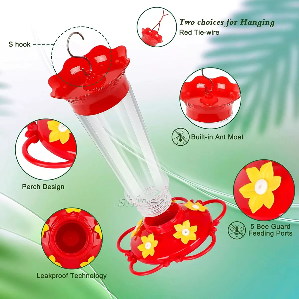 flower hummingbird feeder