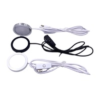 Hotsale RGB LED Cabinet Puck Light Prise USB Télécommande Étagère Comptoir Éclairage Caravane Camping-Car Intérieur Spot Lampe