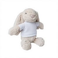 Vente en gros de jouets en peluche de lapin de Pâques unisexe de 30 cm de la marque XINYU, logo personnalisé, polyester durable, doublure en coton PP, laminage brillant