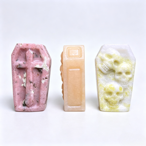 Figurine de cercueil en cristal d'Halloween en gros avec crânes et croix pour cadeau de style gothique et décoration de festival - Product Image 4